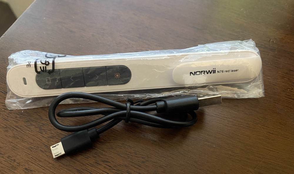 Norwii N76 Red Laser Presentation Clicker Wireless Presenter Pointer