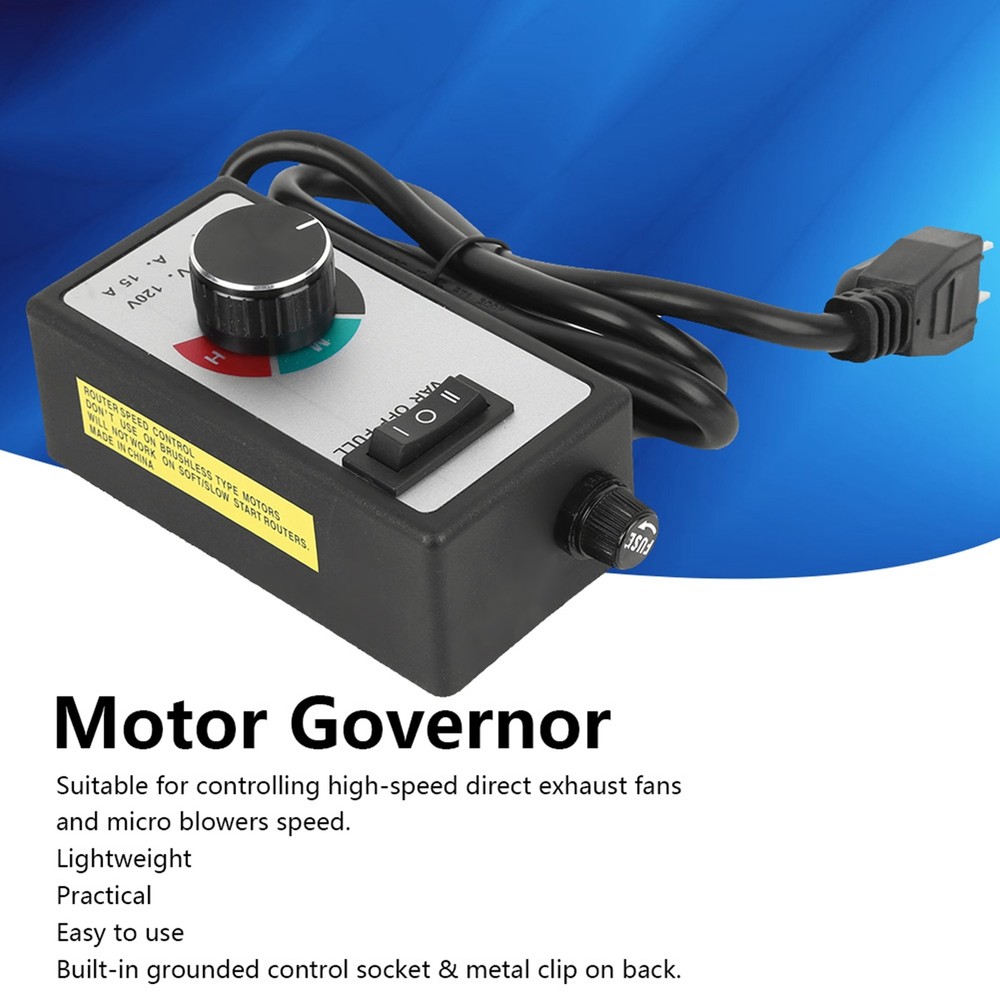 Variable Fan Speed Controller 1800W For Hydroponic Inline Fan Exhaust US Plug