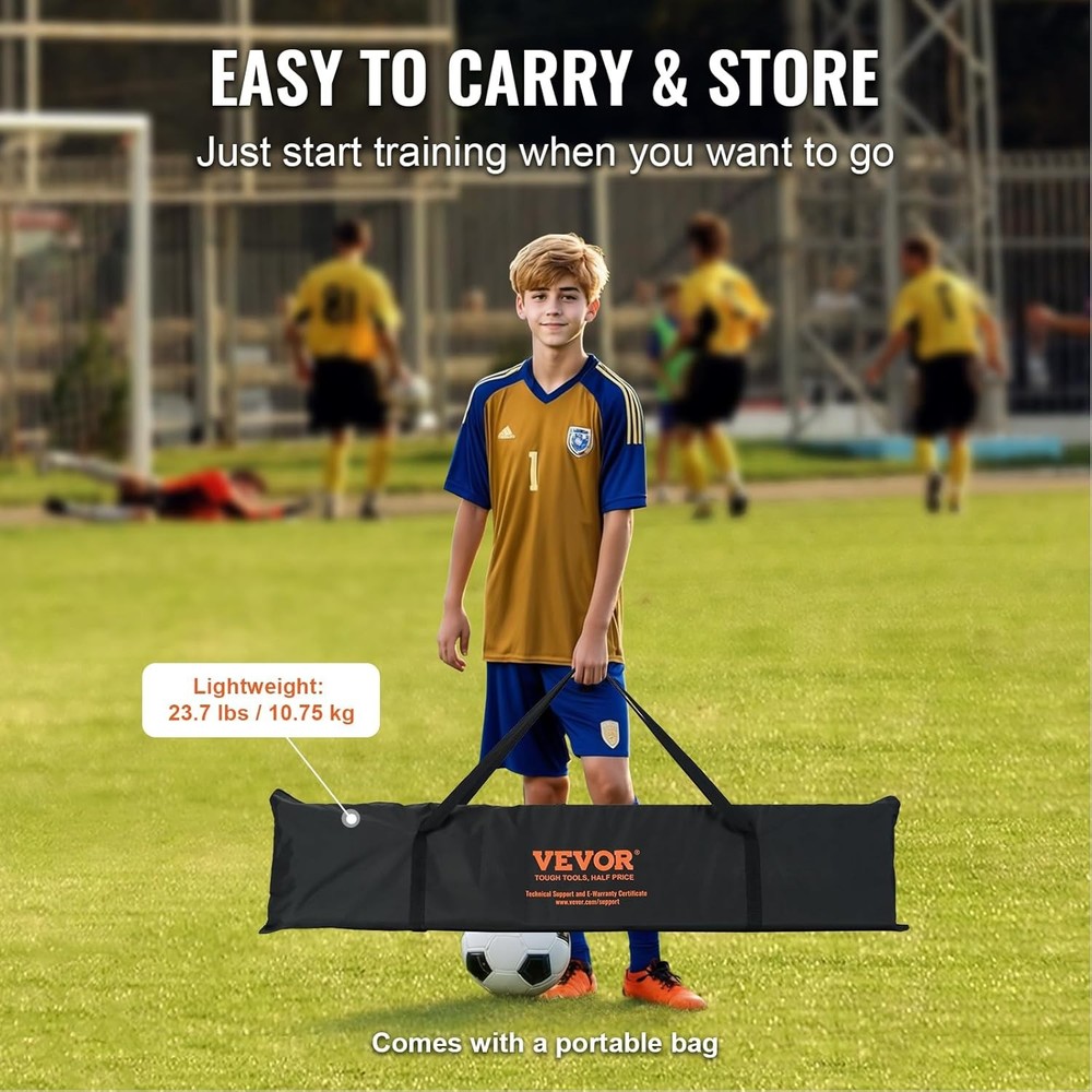 VEVOR Double Sided Soccer Rebound Trainer Net