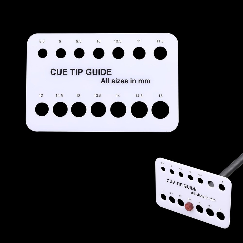 Billiard Cue Tip Measure Tool, Cue Tip Size Measure Tool