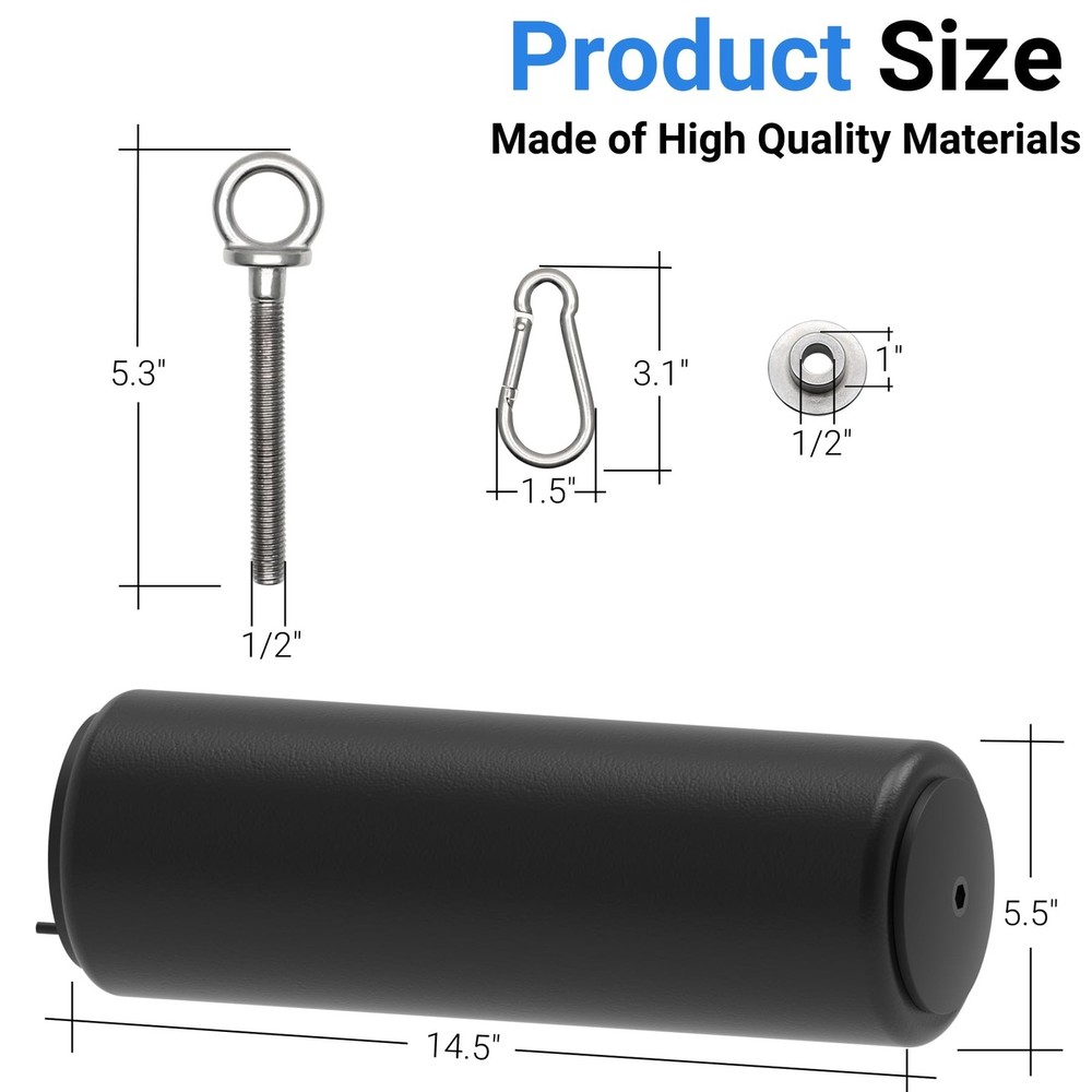 Nordic Hamstring Curl Attachment with Quick-Install, Premium Leather-Wrapped ...