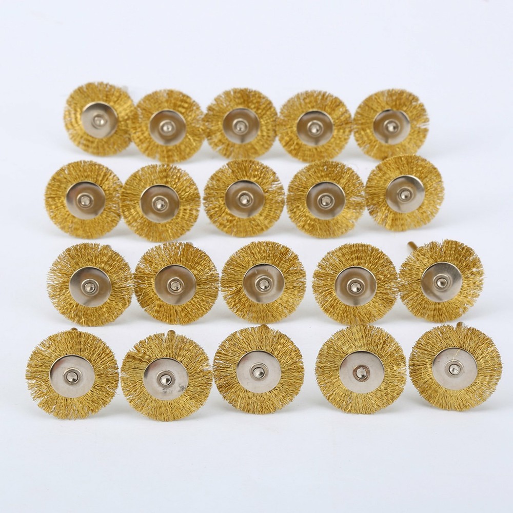 Copper Wire Brushes Wheel Set Removing Rust Polishing for Grinder Rotary Tools