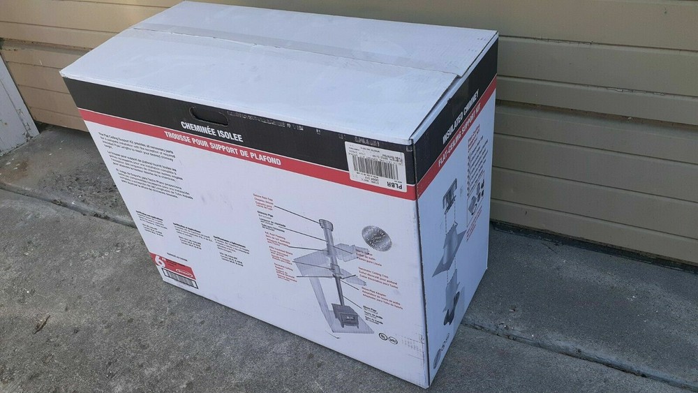 NIB SuperVent JSC6DCSP 6" Stove Chimney Pipe FLAT-CEILING SUPPORT KIT