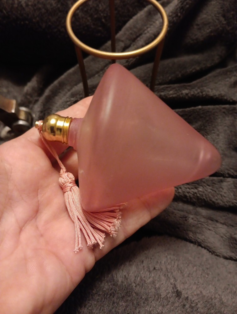 Art Glass Perfume Bottle With Stand