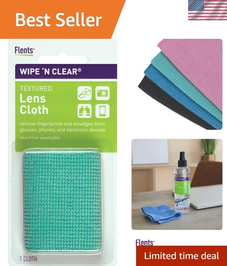 Reusable Microfiber Cleaning Cloth - Textured Design for All Surfaces & Devices