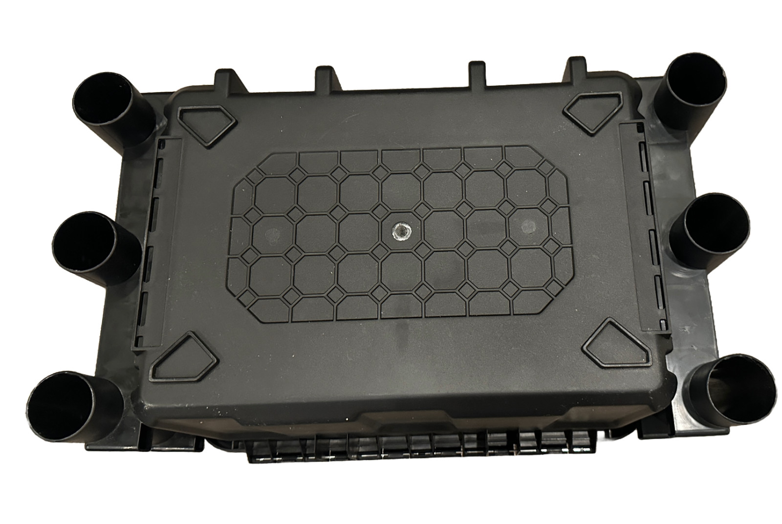 Kayak Fishing Crate -6 Integrated Rod Pole Holders, Tackle Box Storage, Lockable