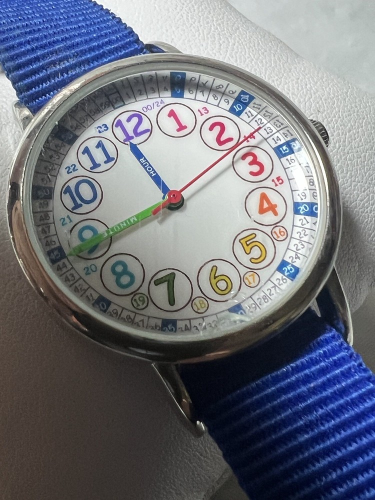 Your Time Teacher, classic Design Junior Watch, 33 Mm Case, Easy Learn Time.