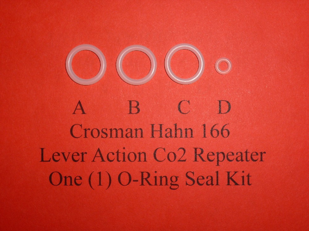Crosman Hahn 166 Co2 One (1) URETHANE O-Ring Seal Kit + Exploded View & Guide