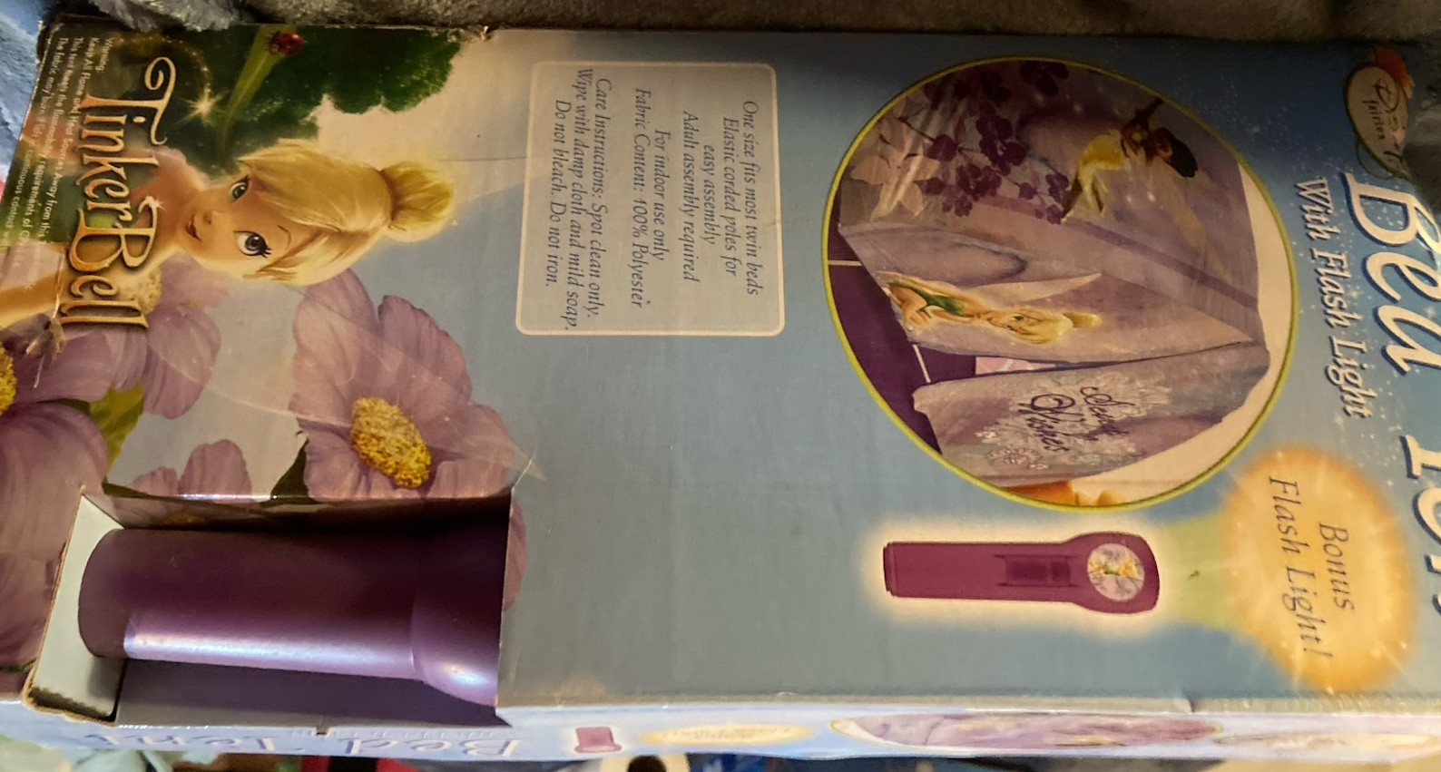 Disney Fairies Tinker Bell Bed Tent With Flashlight