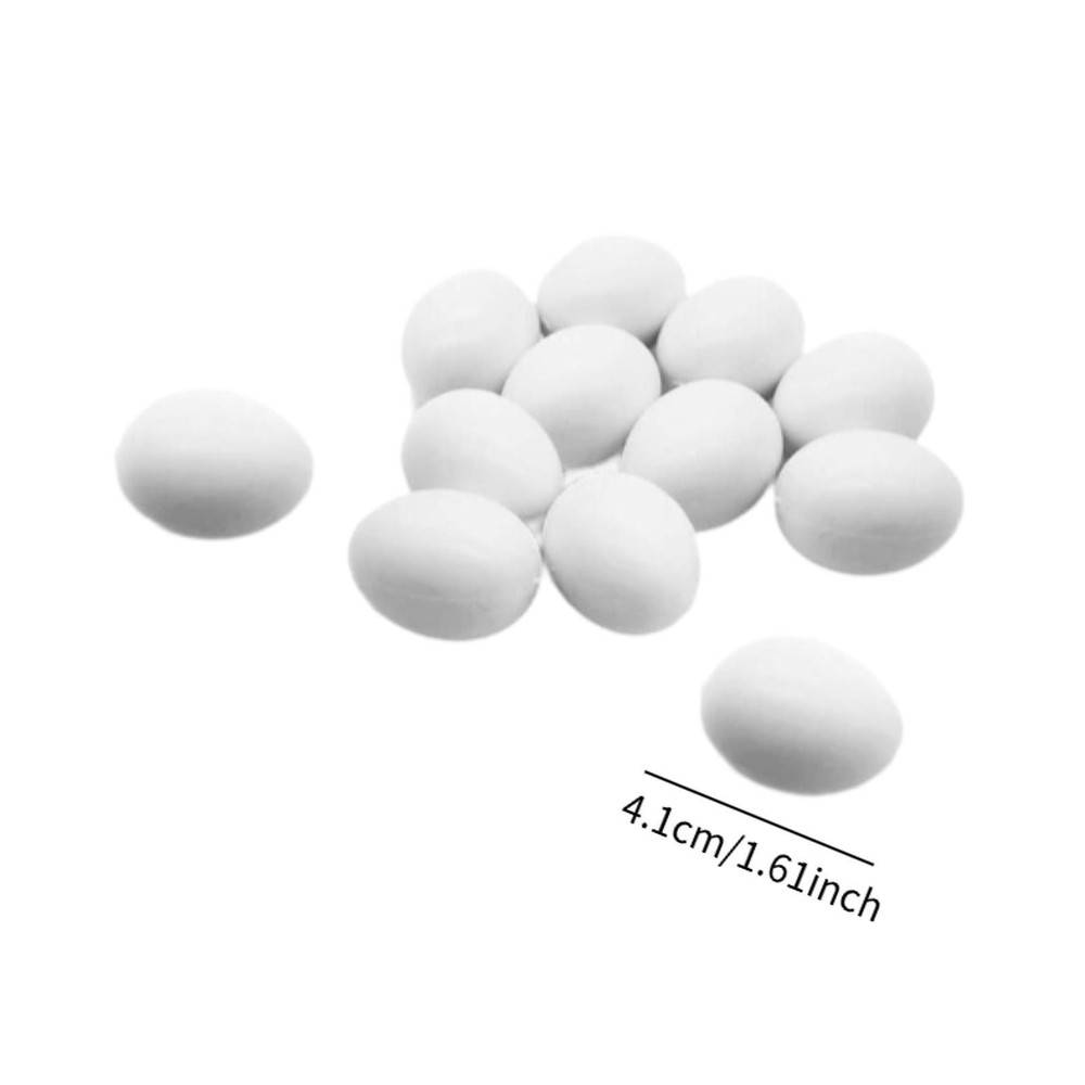 12Pcs Solid Pigeon Eggs Simulation Eggs Agricultural Tool Poultry Supply Dove