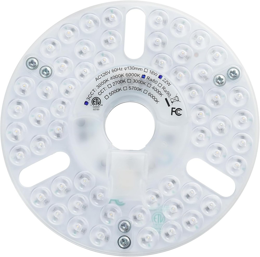 5.12" LED Ceiling Fan Light Retrofit Kit, Color adjustable