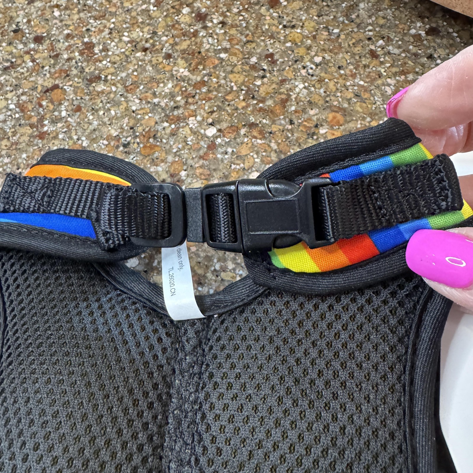 Petco Youly Pride Cat Harness Leash Set Rainbow Adjustable Mesh Multicolor Pet
