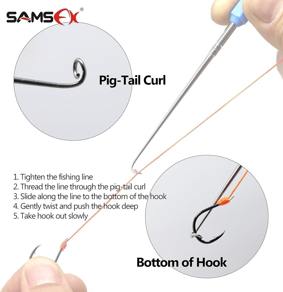 Quick Knot Tying Tool with Loop Tyer and Hook Remover for a Hassle-Free Fish