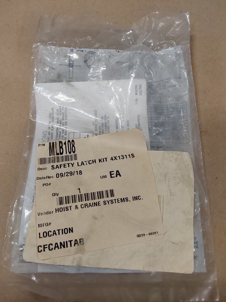 MLB108 Safety Latch Kit 4x1311S