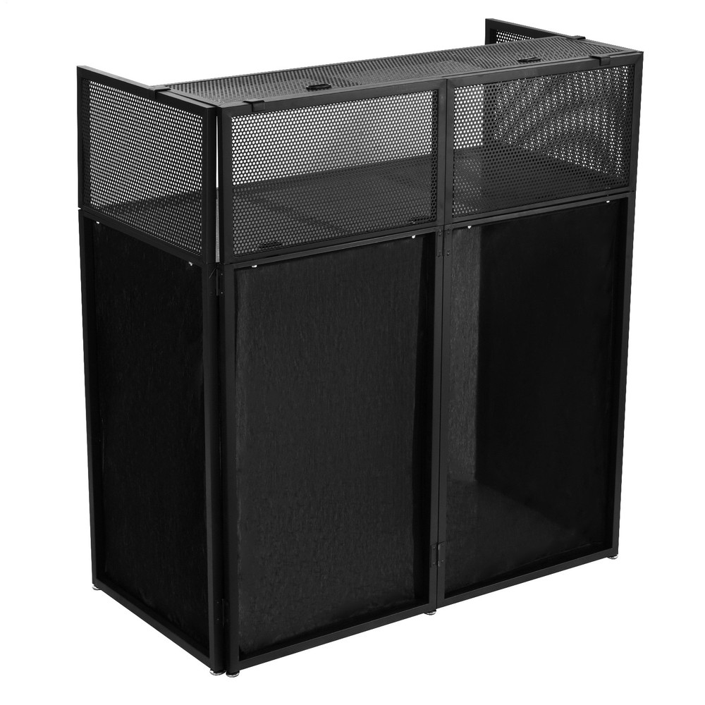 Portable DJ Facade Table Station Event Booth Facade Metal Foldable Frame