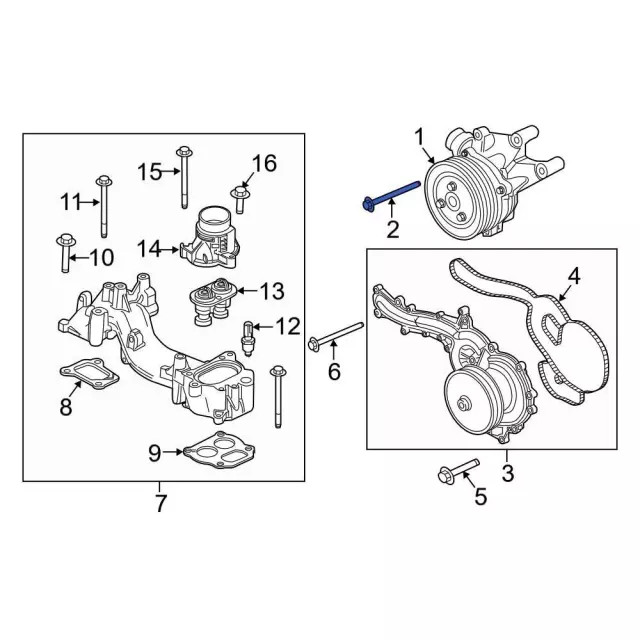 Genuine Ford A/C Compressor Bolt W704750-S437