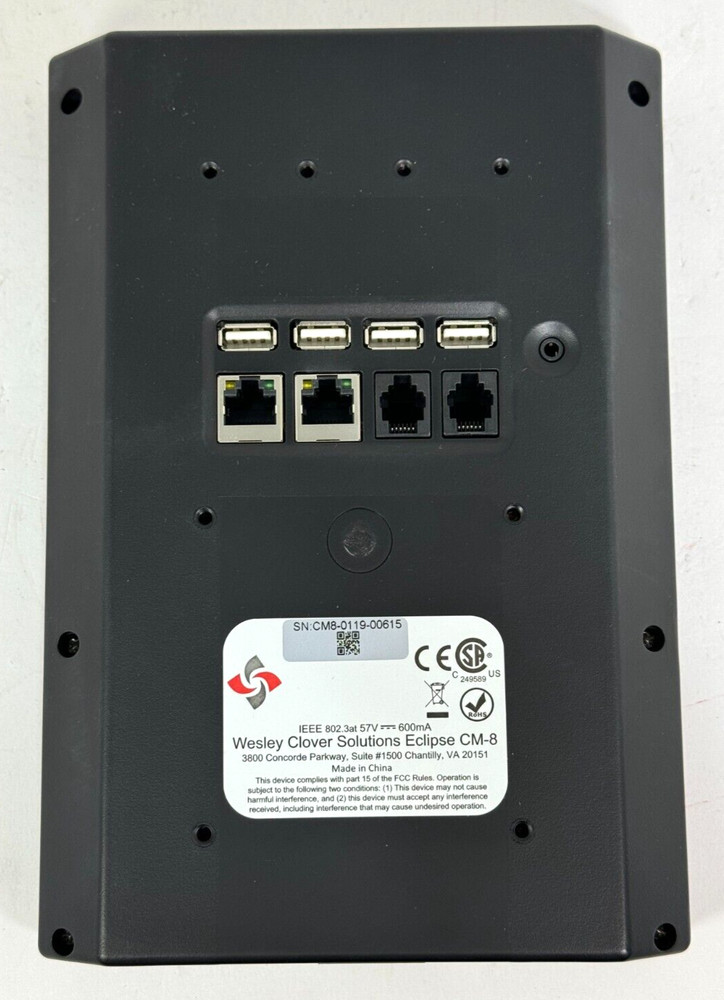 Wesley Clover Eclipse CM-8 IP Series Desktop Command Module Key Module