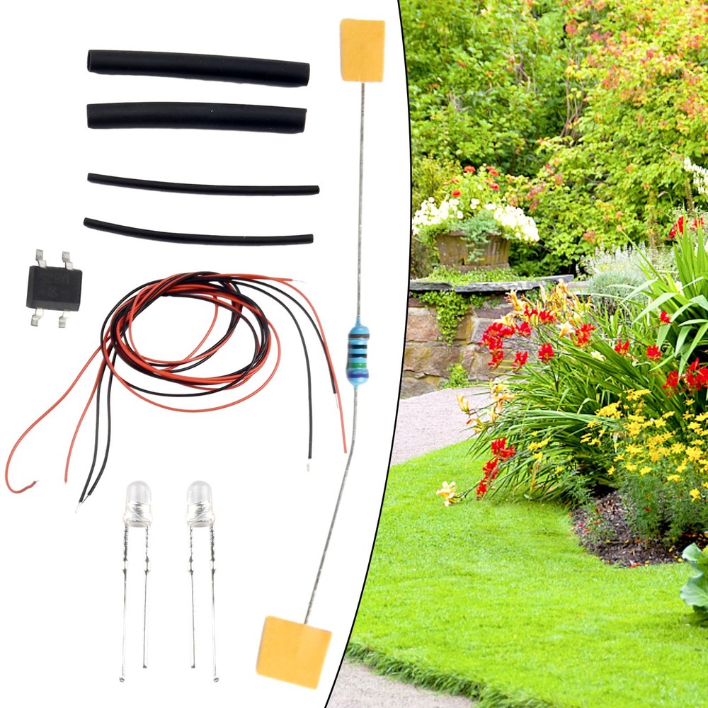 Replaceable Flicker Control Garden Decoration 3mm 9-12V Convenient Red