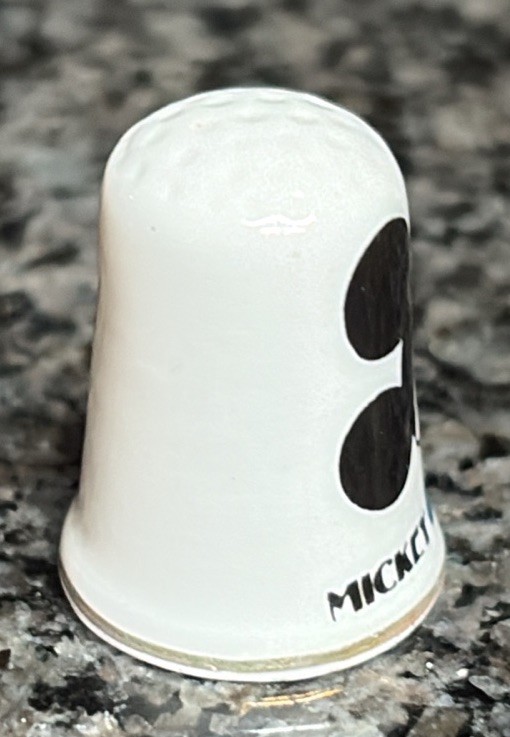 Disney Mickey Mouse Ceramic Thimble England Bone China