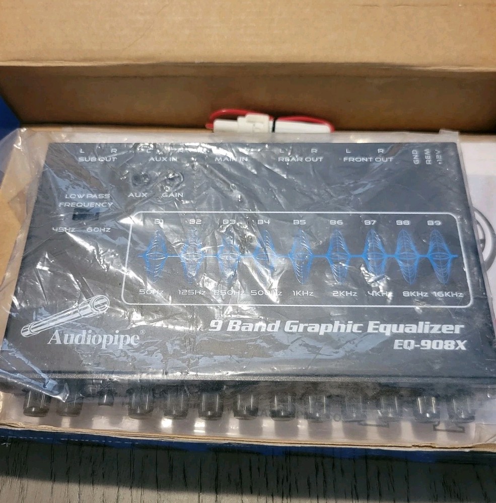 Audiopipe 9 Band Graphic Equalizer EQ-908X