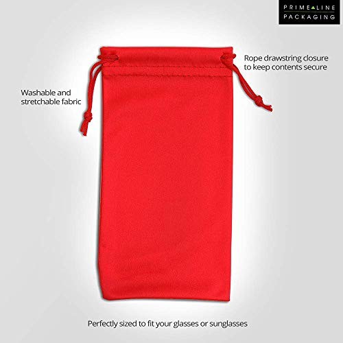 Sunglasses Case, Microfiber Drawstring Pouch, Safety Eyeglass Assorted Colors