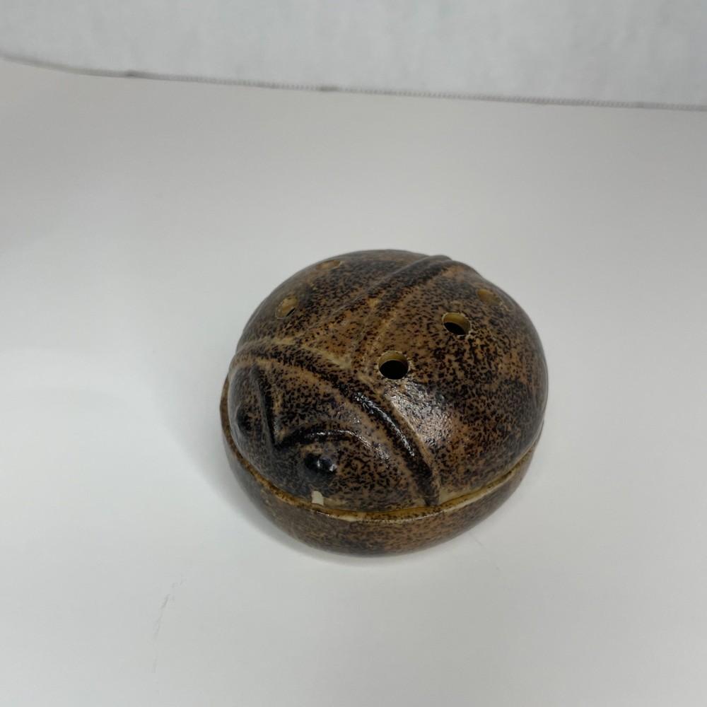 Vintage Ceramic Ladybug Incense Burner