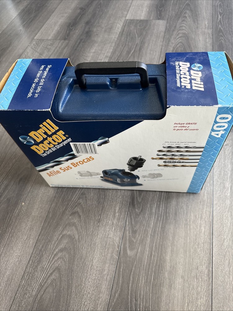 Drill Doctor 400 Drill Bit Sharpener Blue Plastic with Case