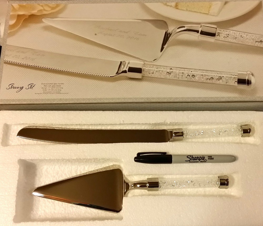 NIB-Hortense B. Hewitt Wedding Cake Serving Set-ship free