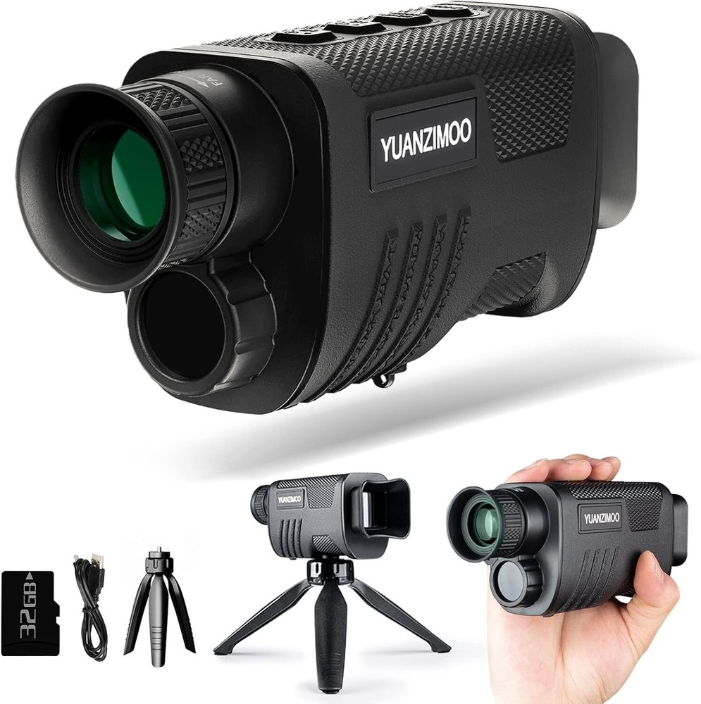 Multi-Coated Lens Night Vision Monocular with Easy USB Charging & Sturdy Tripod