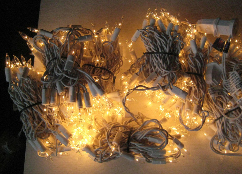 2-Boxes Holiday Time 300ct (each box) Clear Icicle Light White Wire