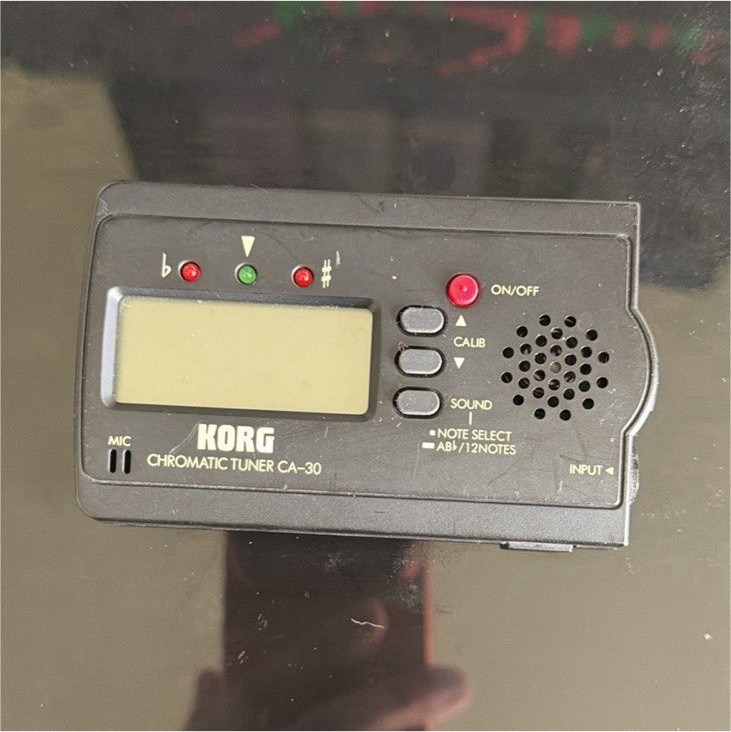 Korg CA-30 Chromatic Tuner Black LCD Display Auto Power-off Function