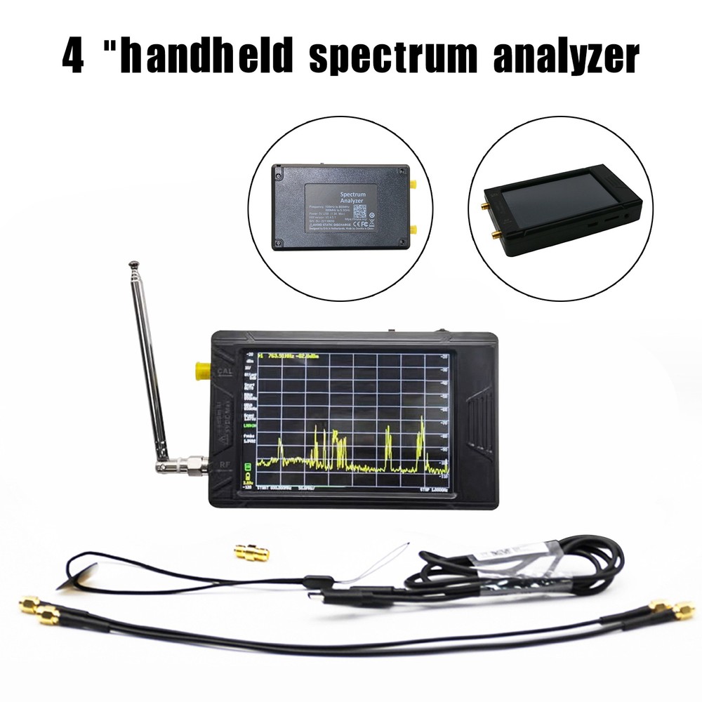 For TinySA ULTRA Handheld Tiny Spectrum Analyzer 4" LCD Touch 100K-5.3GHz