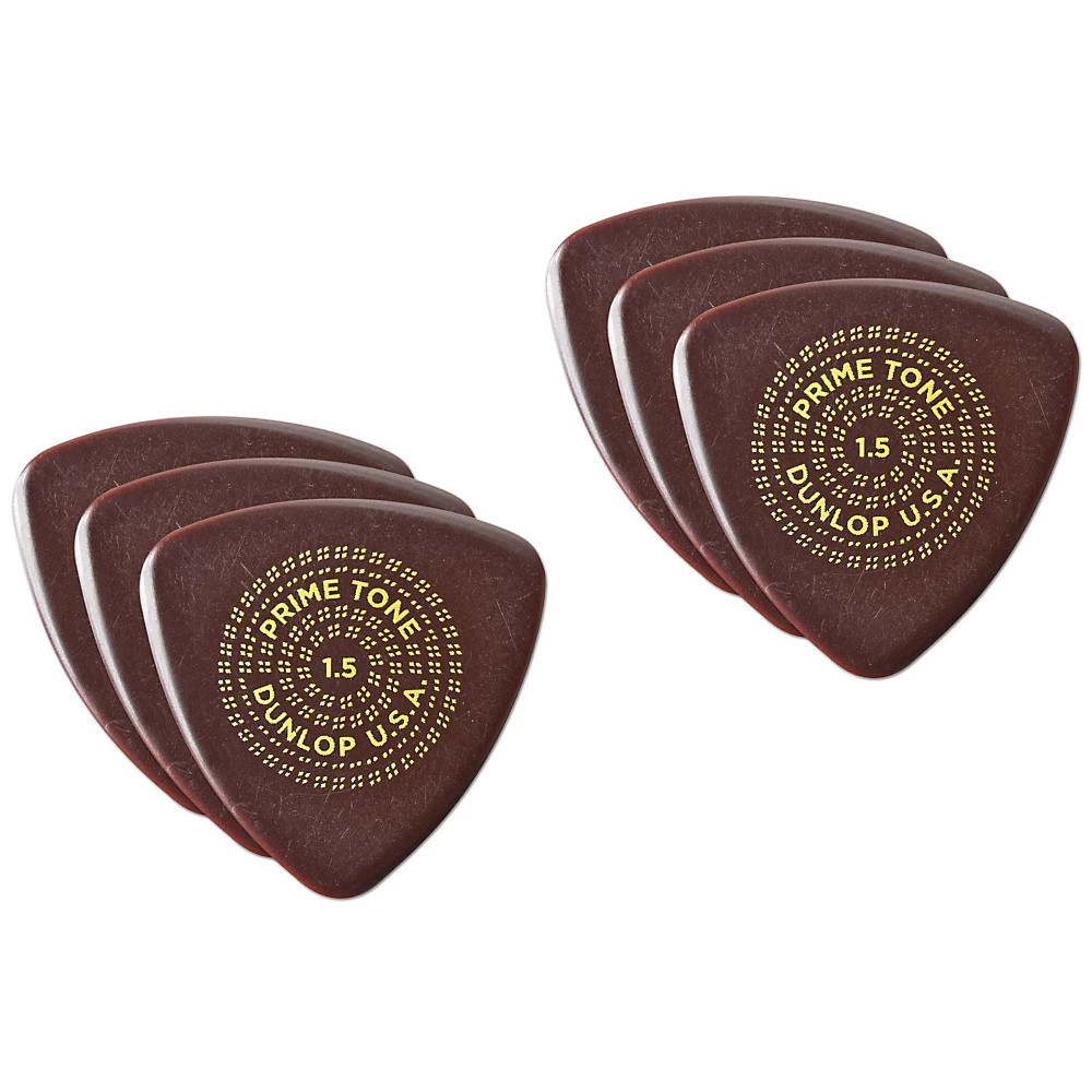 Dunlop Primetone Triangle Sculpted Plectra 3-Pack Regular 1.5mm 2 Sets