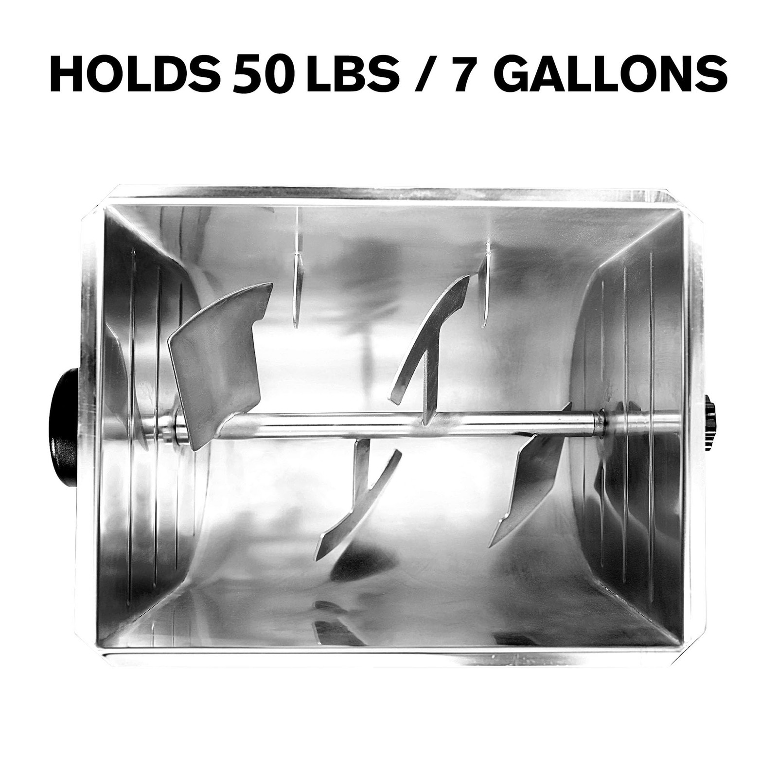 Meat Mixer, 7 Gallons/50LBS，Manually Cranked or Motorized Sausage Mixer Machi...