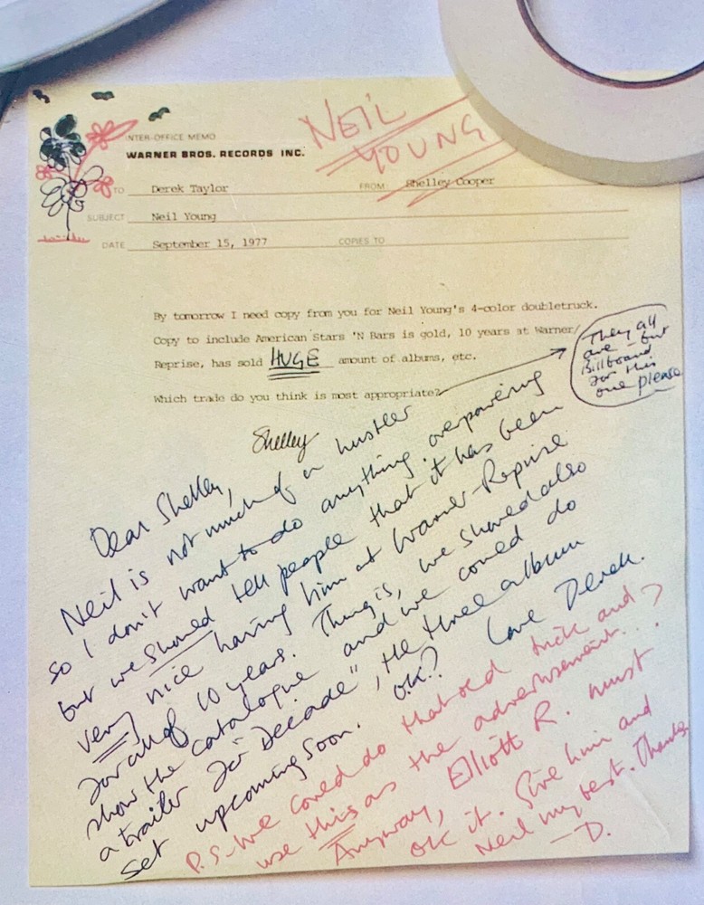 NEIL YOUNG 1977 original POSTER ADVERT Warner Reprise DECADE