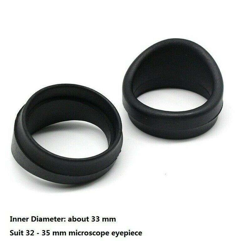 2PCS Eyepiece Eye Shield Rubber Eye Guards Eye Cups for Microscope Telescope