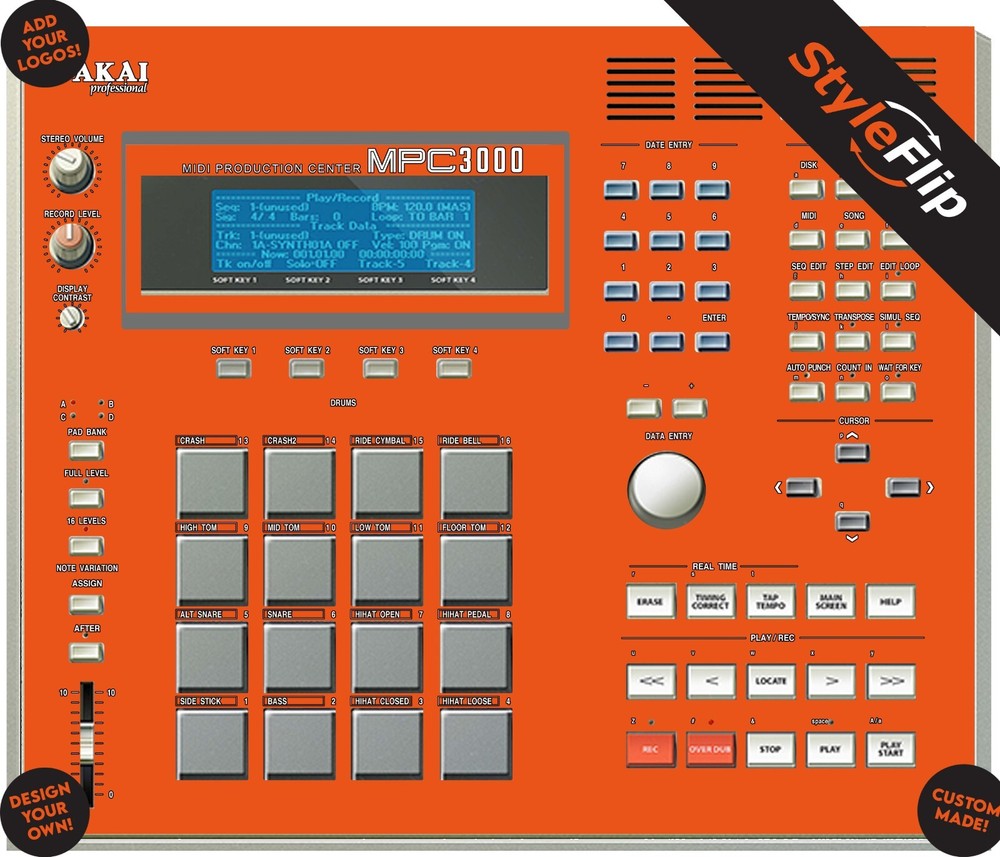 Akai MPC 3000 | Custom Design | Protective Decal | StyleFlip Skins