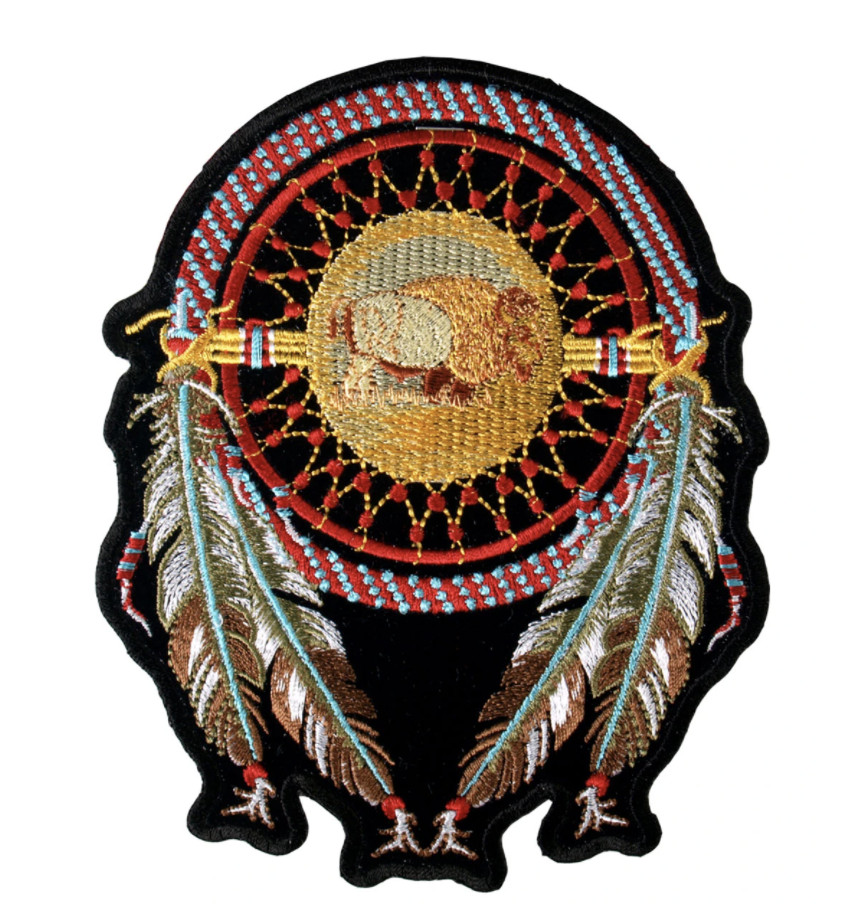 12" DREAM CATCHER EMBROIDERED JACKET PATCH