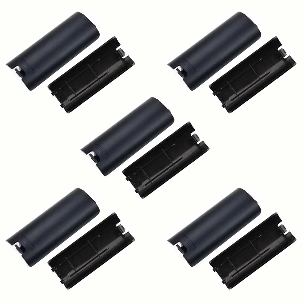 10PCS Replacement Battery Cover Shell Case Clip for Wii Remote Controller Black#