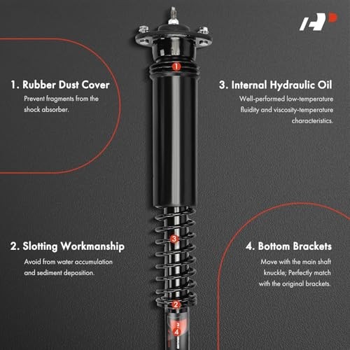 Rear Shock Absorber Conversion Kit Compatible with Cadillac SRX 2004-2009,