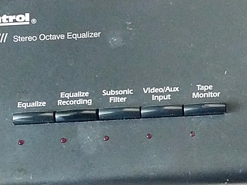AUDIO CONTROL TEN Series III Stereo Octave Equalizer SN 19228 WORKING
