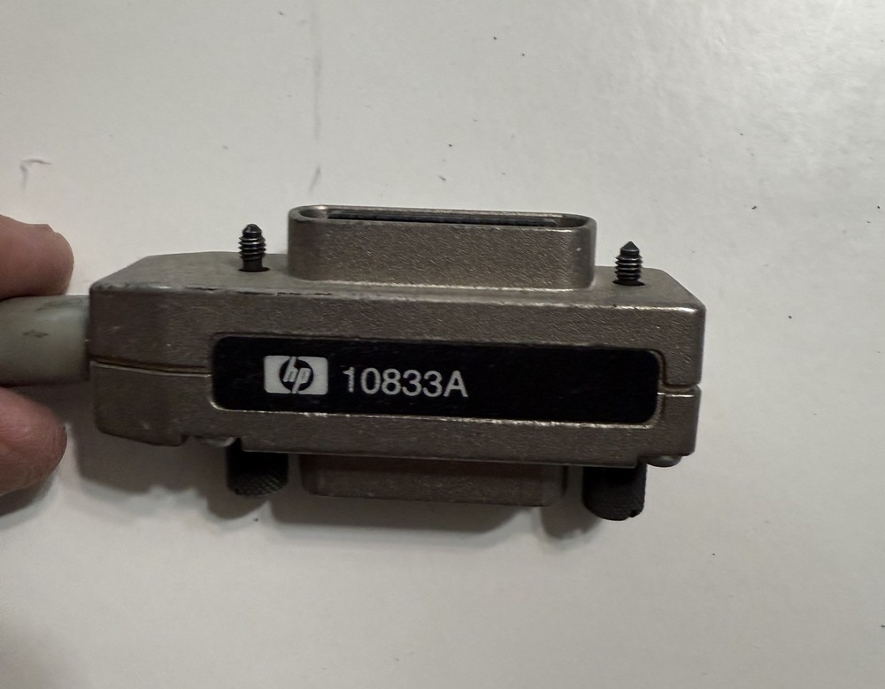 Lot 2 HP 10833A GPIB IEEE-488 Cables 2m Stackable Connectors Test Equipment