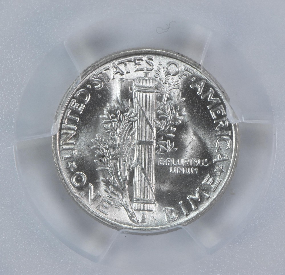 1944 Mercury Dime MS66 PCGS Blue Label