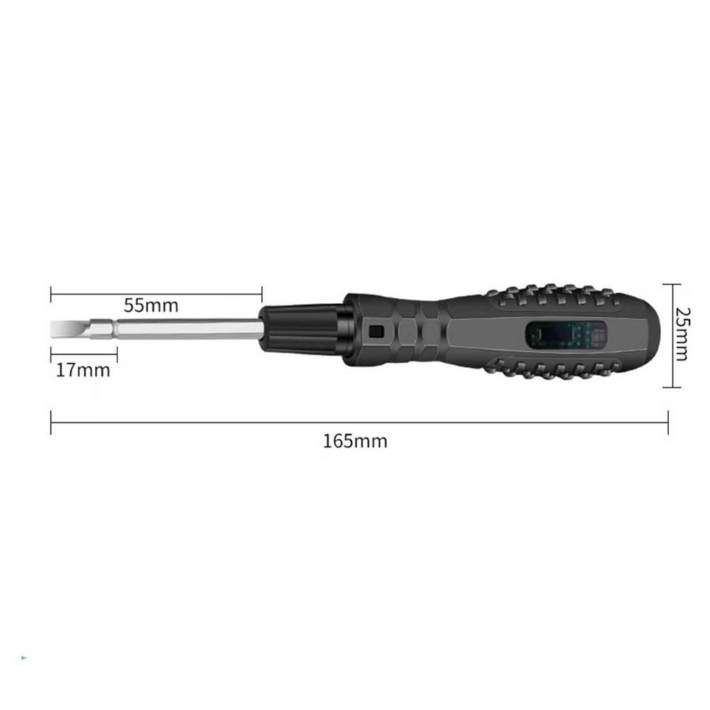 Dual Purpose Electric Tester with Screwdriver Functionality for Line Detection