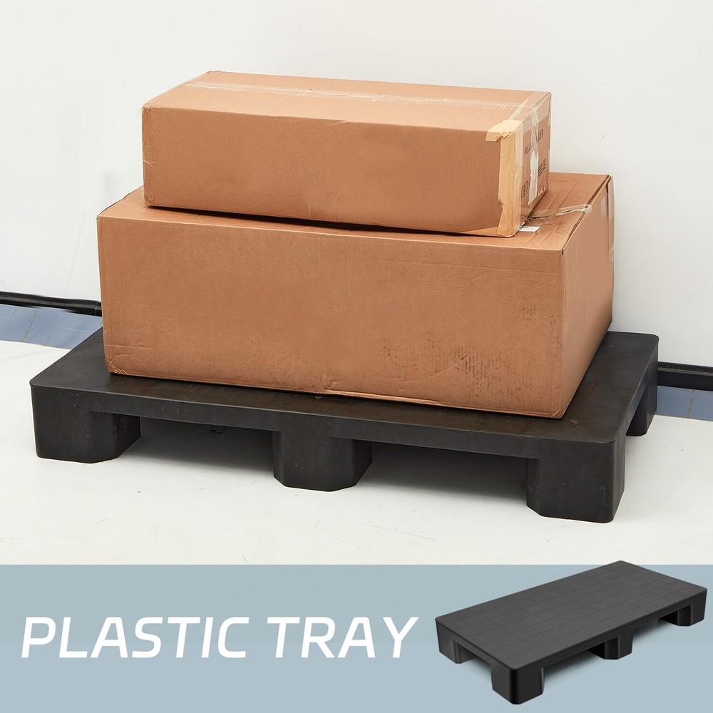 Plastic Pallets for Basement Storage Easy to Stack Lightweight Floor Pallets ...