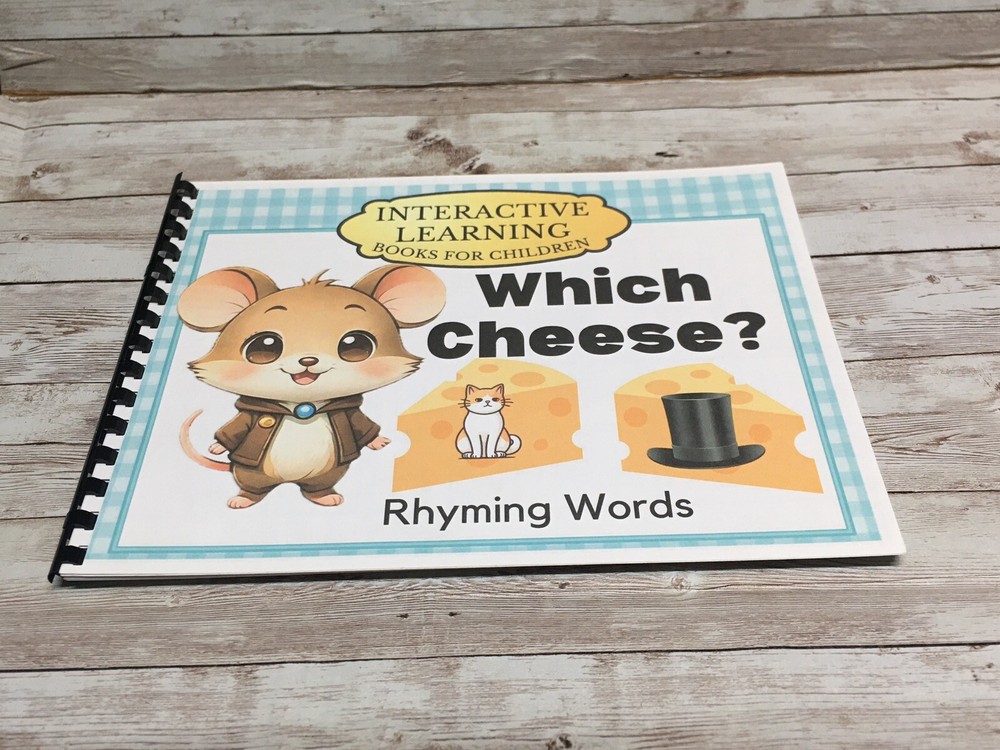 Interactive Learning Books for Children - Which Cheese