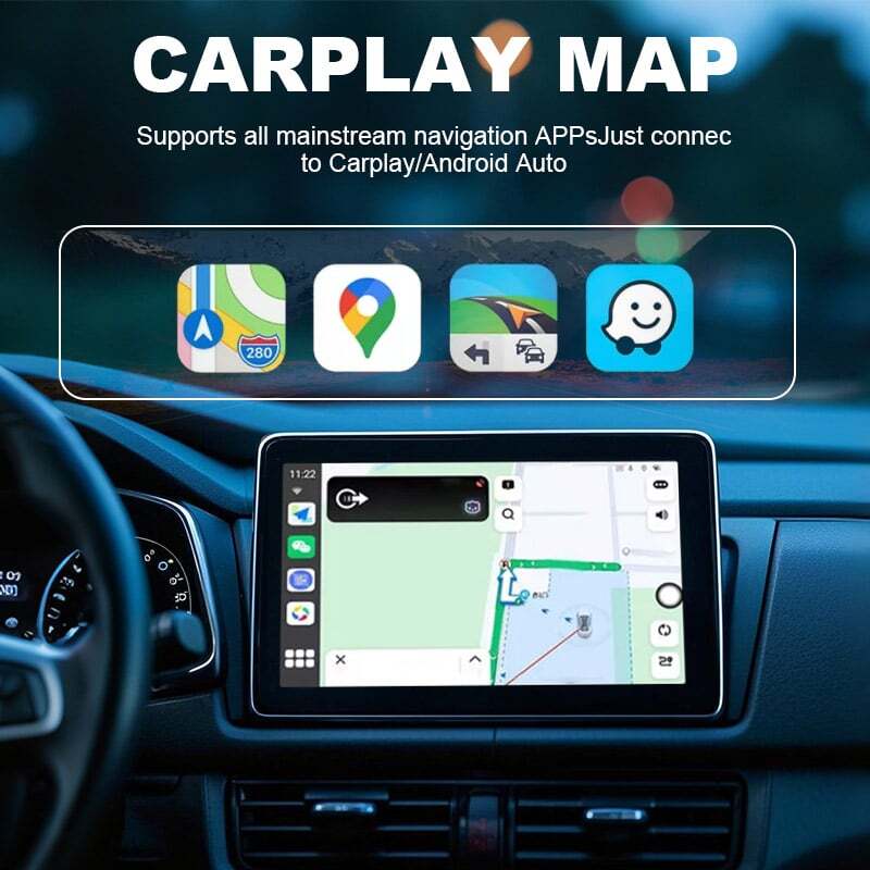 Mini 2 in 1 Wireless CarPlay/Android Auto Adapter USB Plug & Play Dongle US