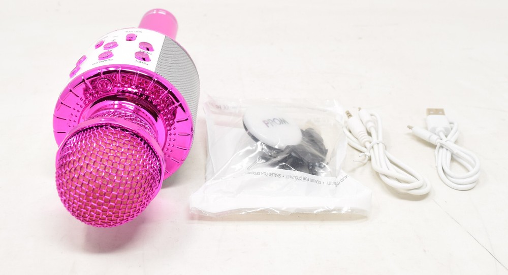 Wireless Bluetooth Karaoke Microphone 3 in 1 Pink