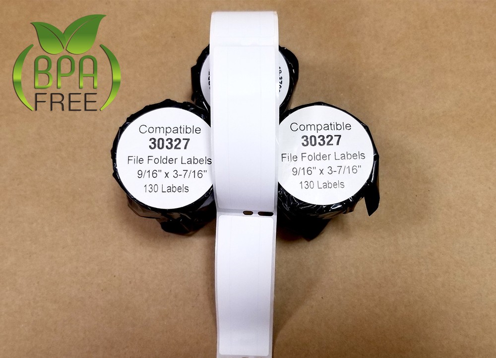 File Folder Labels 130/roll 30327 10 Rolls White Dymo Compatible