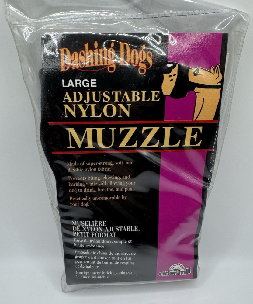 Dashing Dogs Large Adjustable Nylon Muzzle